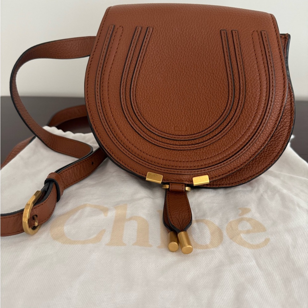 Chloe Marcie Mini Brown Calfskin Leather Bag - EUC - dust bag included